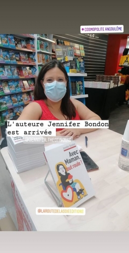 jennifer bondon, avec maman tout roule, Angoulême, signature, RCF, Presse, Radio, la route de la soie - éditionss